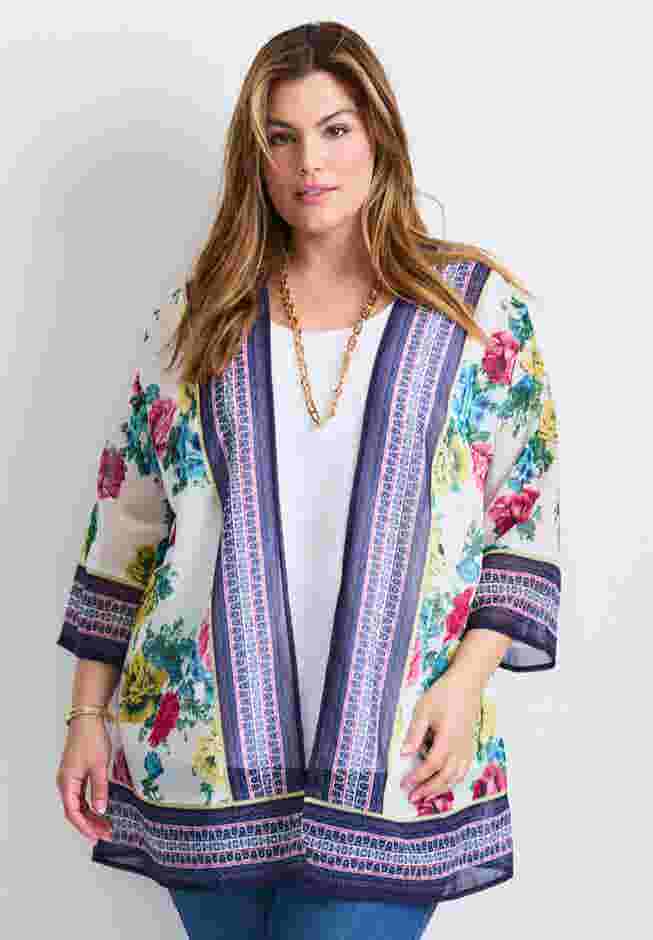 Bell Sleeve Kimono image number 0