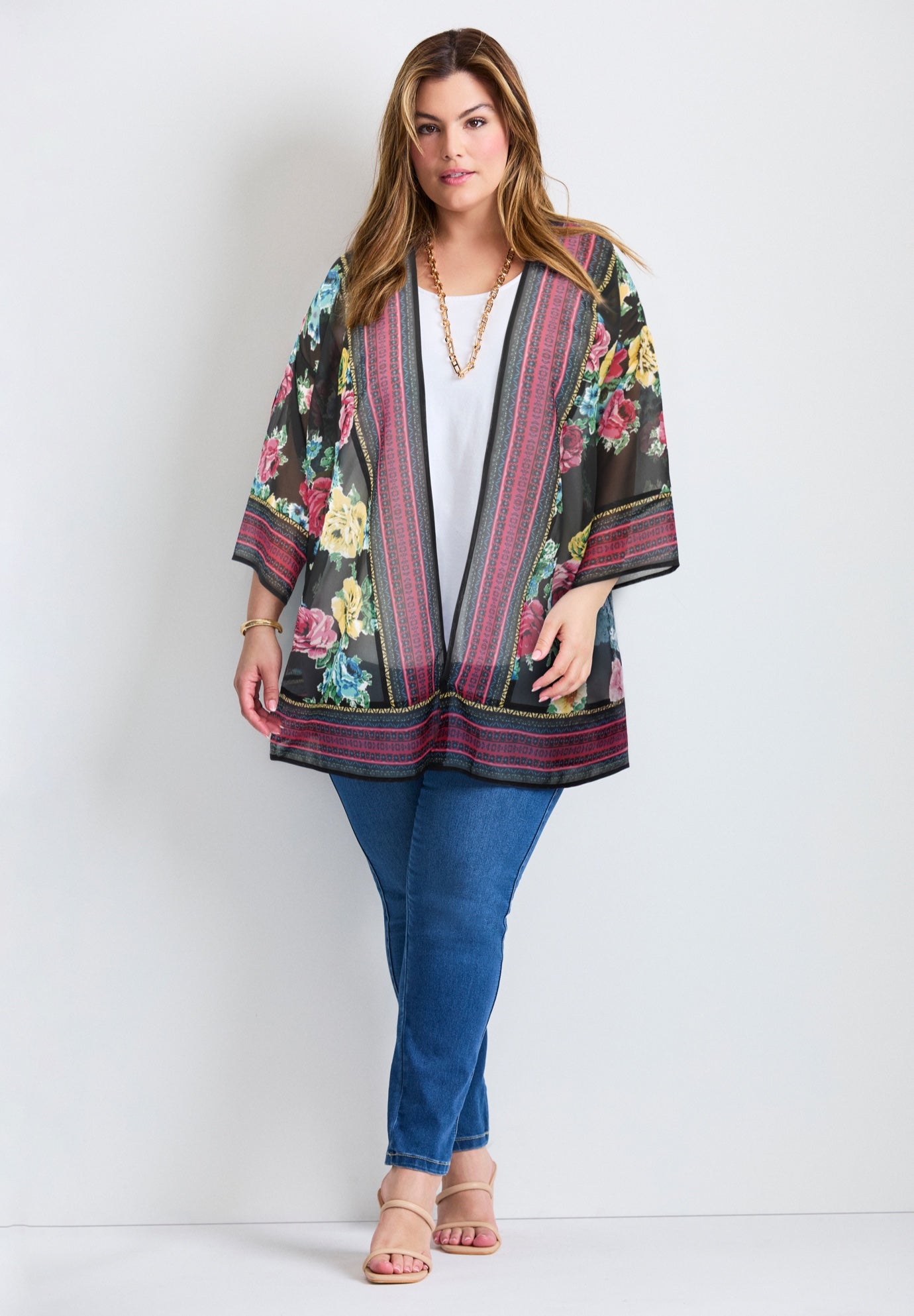 Bell Sleeve Kimono image number 0
