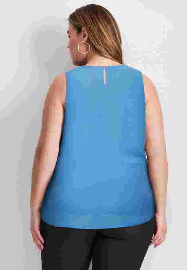 Sleeveless Double Layer Swing Tank image number 1