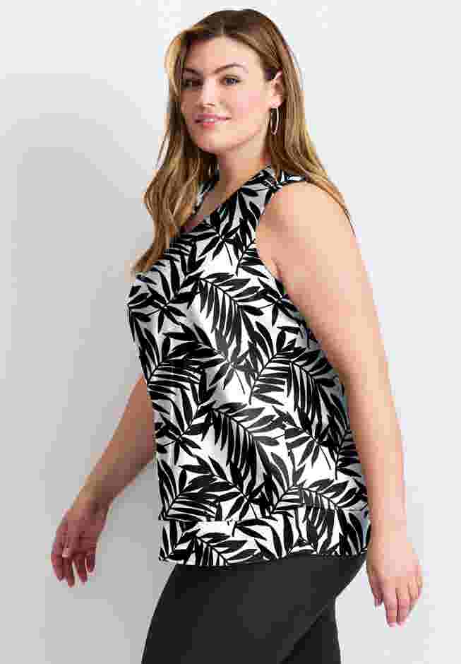 Sleeveless Double Layer Swing Tank image number 2