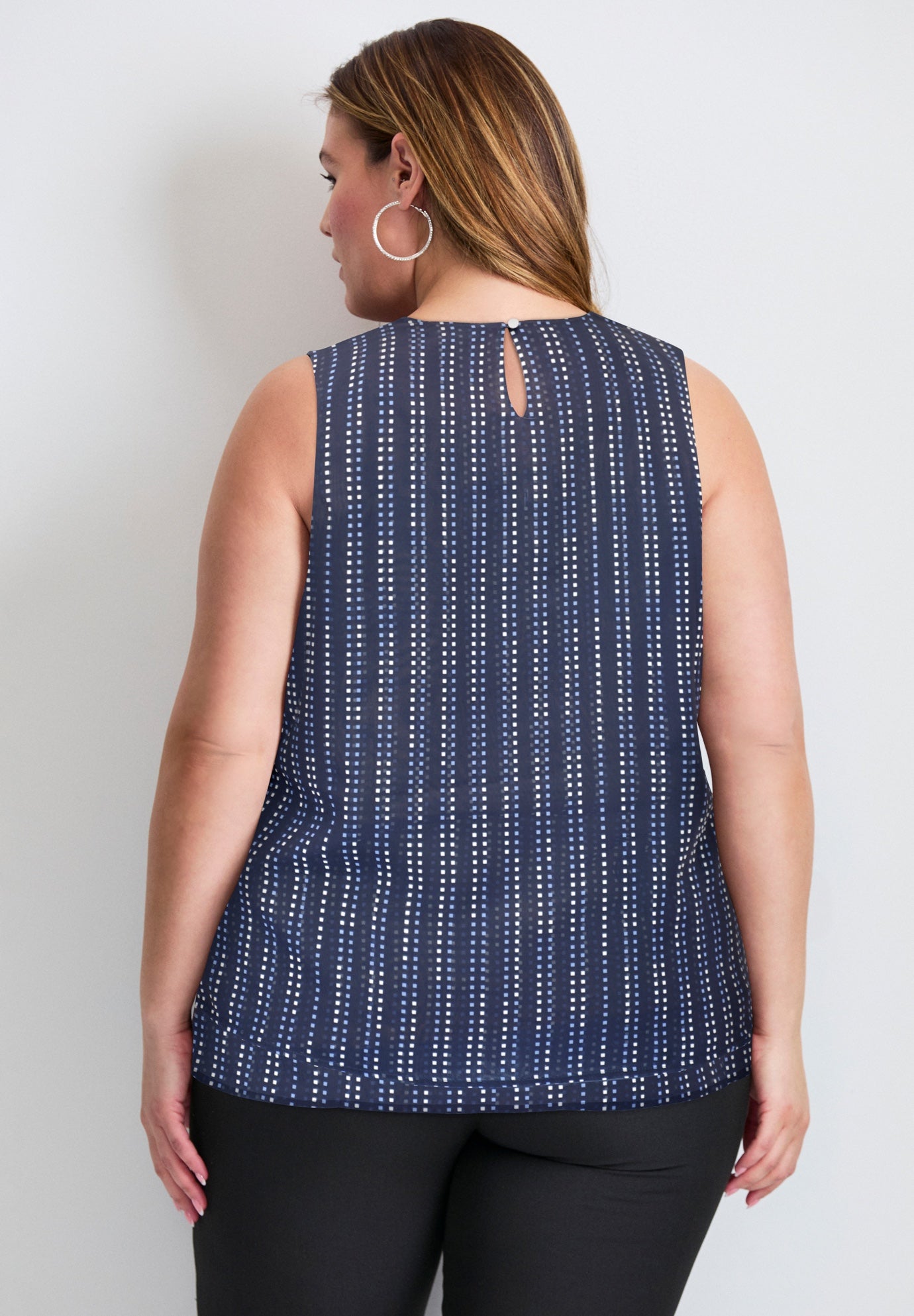 Sleeveless Double Layer Swing Tank image number 1