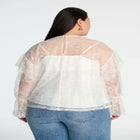 Lace Flared Sleeve Blouse image number null