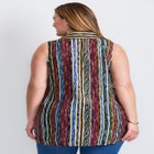 Zip Neck Hi-Low Shirt image number null