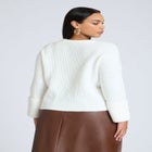 Buttoned Sleeve Sweater image number null