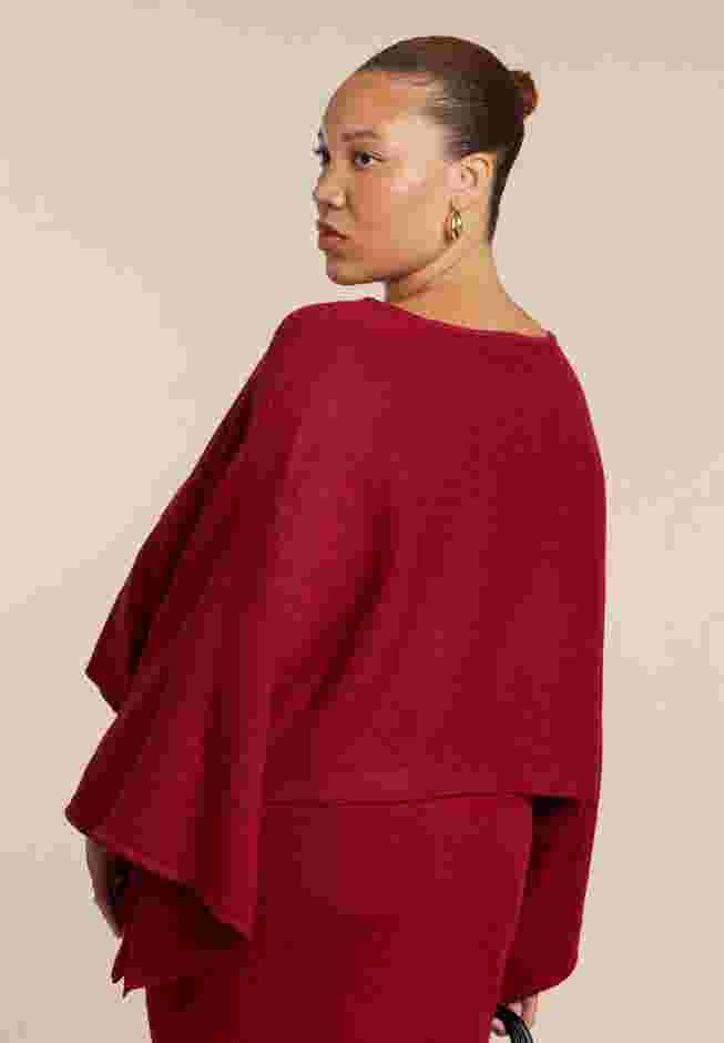 Draped Cropped Sweater image number 1