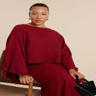 Draped Cropped Sweater image number null