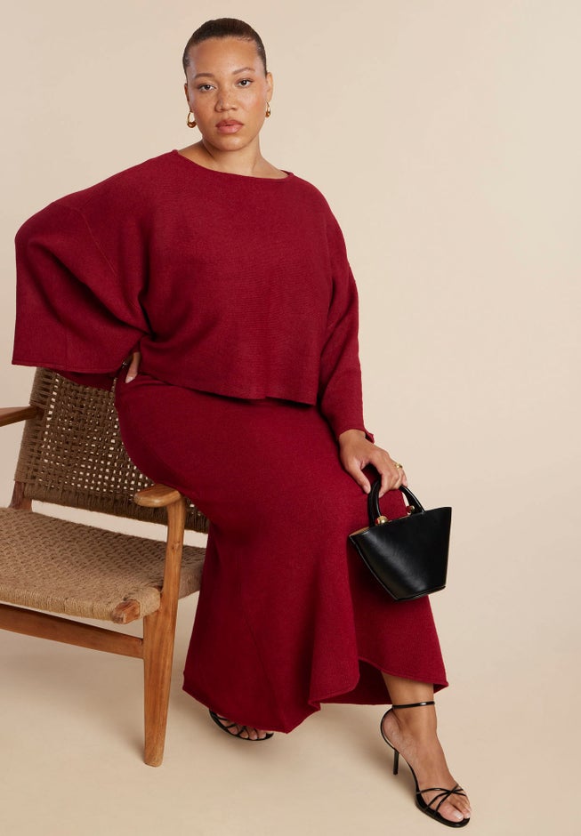 Draped Cropped Sweater image number 3