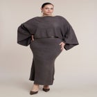 Draped Cropped Sweater image number 2