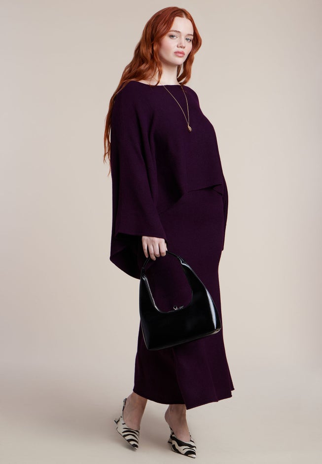 Draped Cropped Sweater image number 2
