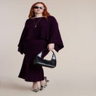 Draped Cropped Sweater image number null