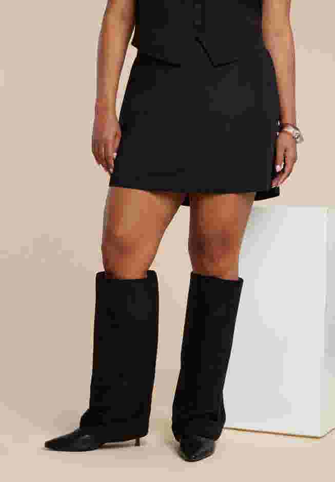 Fold Over Kitten Heel Boot image number 1