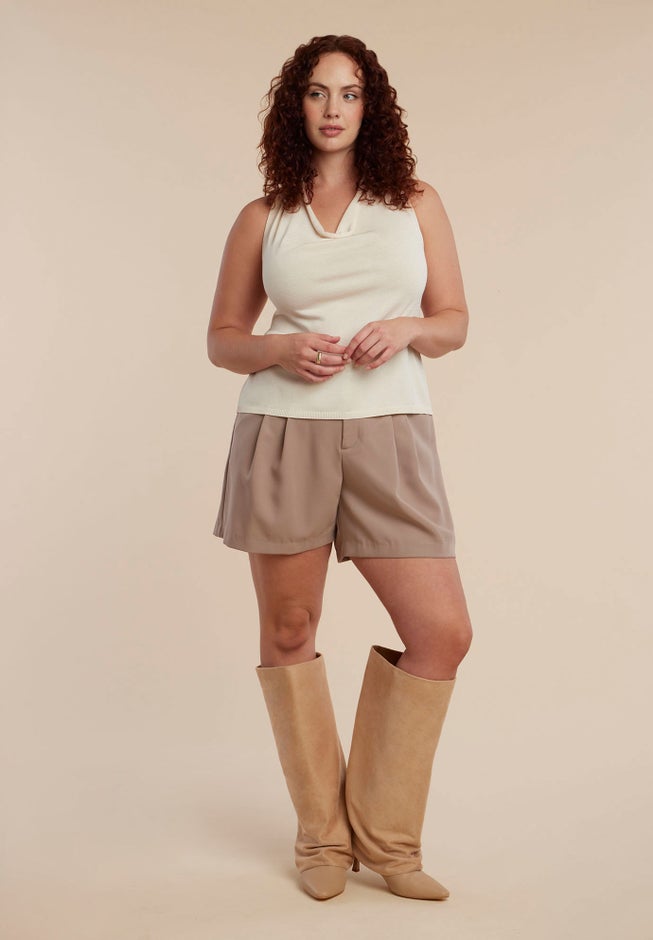 Fold Over Kitten Heel Boot image number 0
