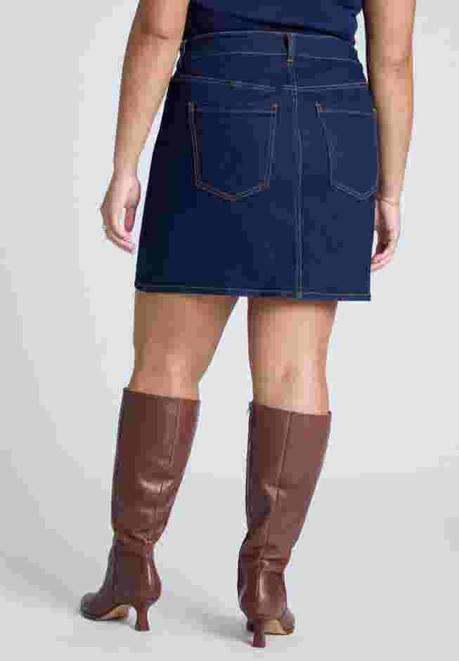 Laced Denim Mini Skirt image number 2