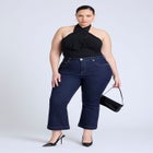 High Rise Crop Bootcut Jean image number null