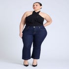 High Rise Crop Bootcut Jean image number null