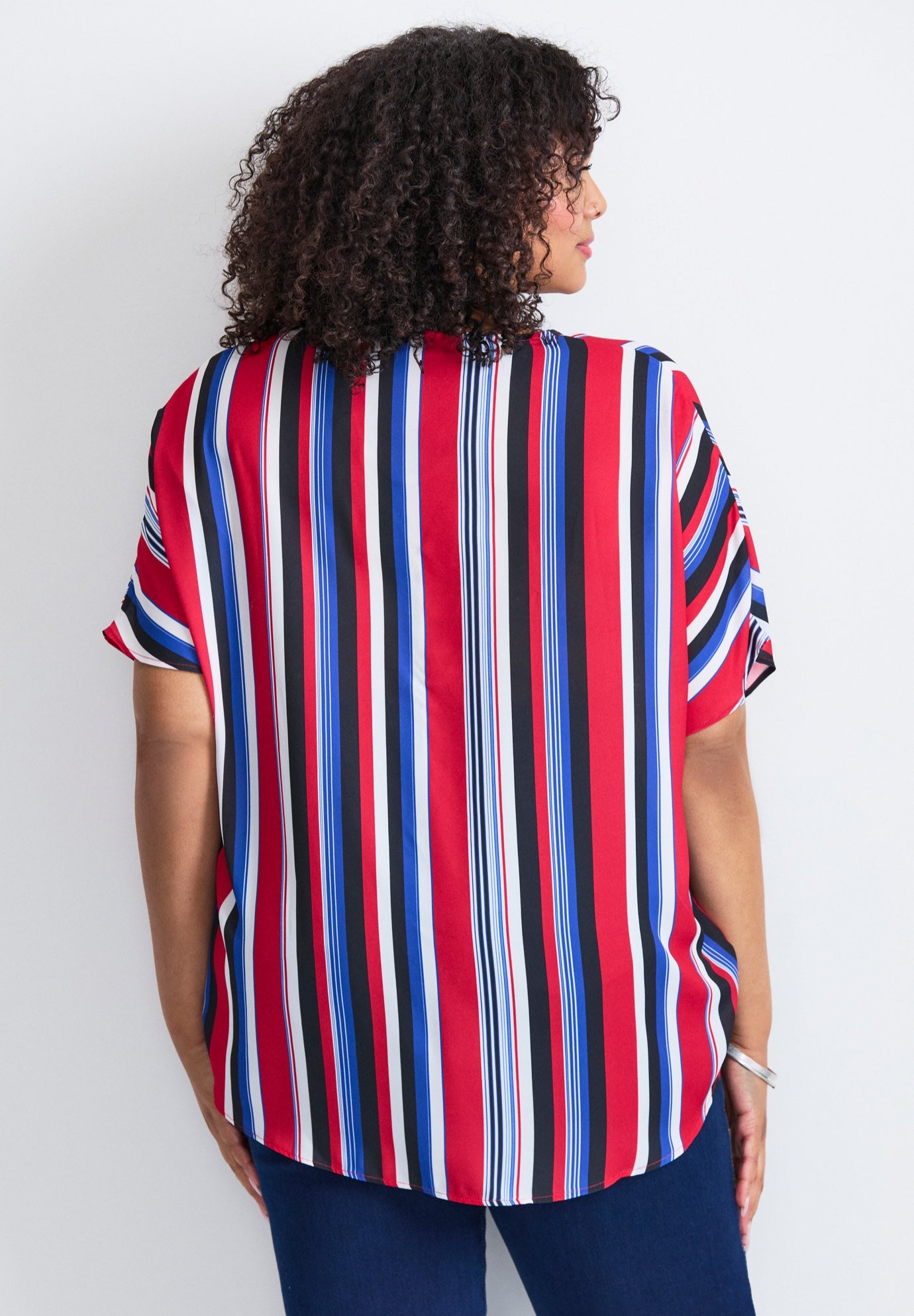 Knot Front Dolman Sleeve Blouse image number 1