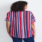 Knot Front Dolman Sleeve Blouse image number null