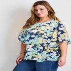 Flutter Sleeve Keyhole Blouse image number null