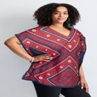 Crochet Trim Poncho Top image number null