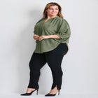 Studded Blouson Sleeve Blouse image number null