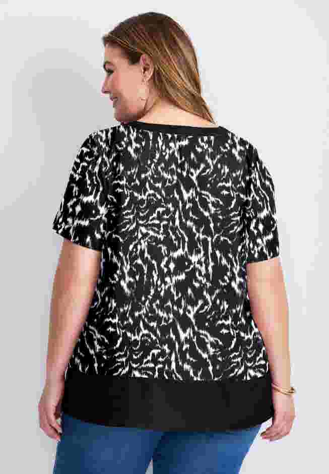 Color Block Hem Top image number 1