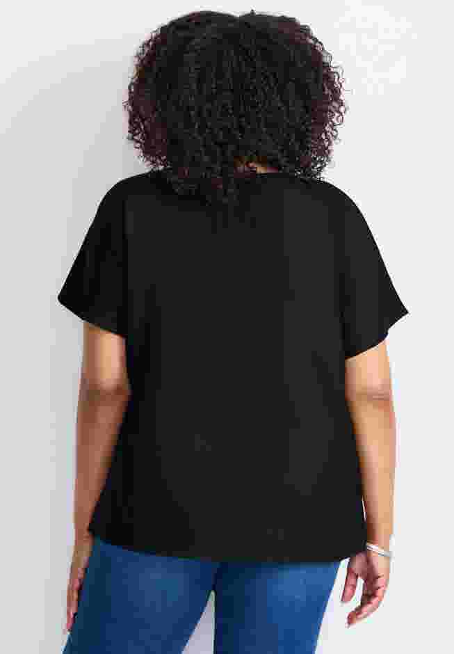 Keyhole Dolman Sleeve Blouse image number 1
