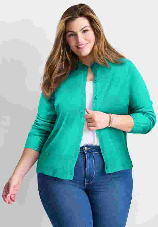 Signature Fine Gauge Cardigan image number 0
