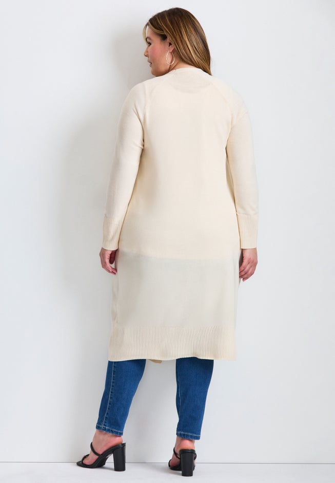 Raglan Sleeve Duster Cardigan image number 1