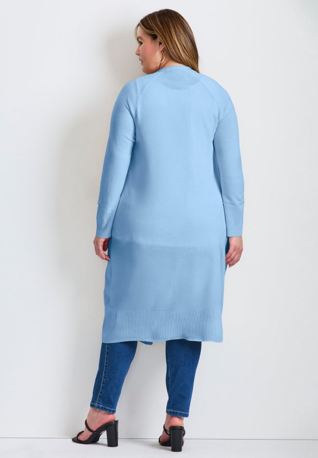 Raglan Sleeve Duster Cardigan image number 1