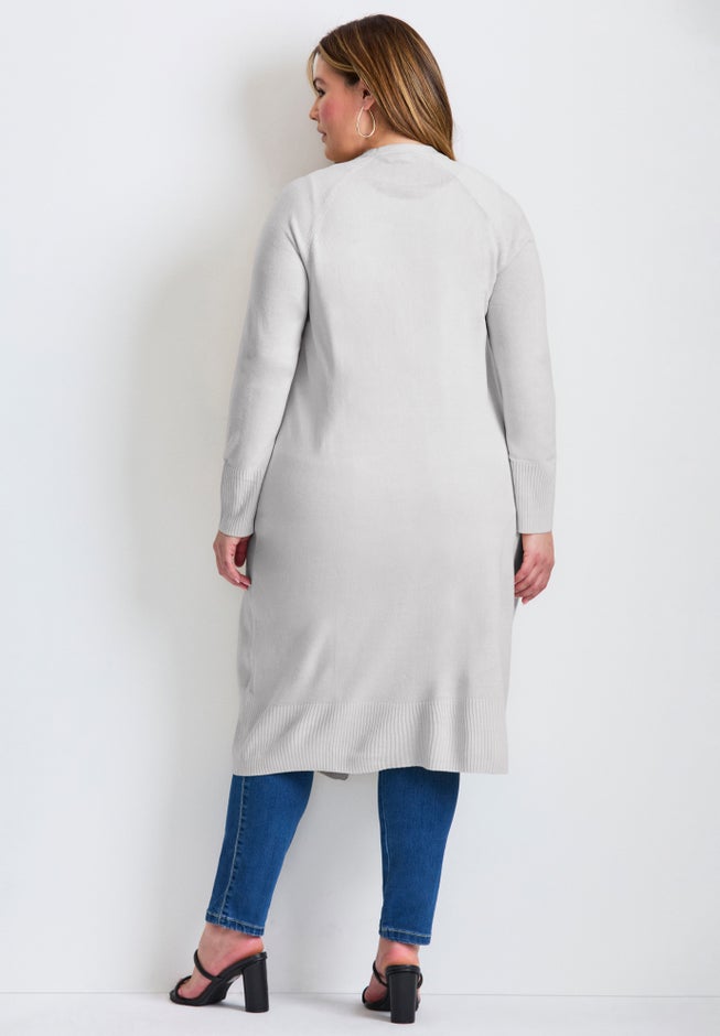 Raglan Sleeve Duster Cardigan image number 1