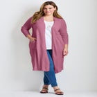 Raglan Sleeve Duster Cardigan image number null