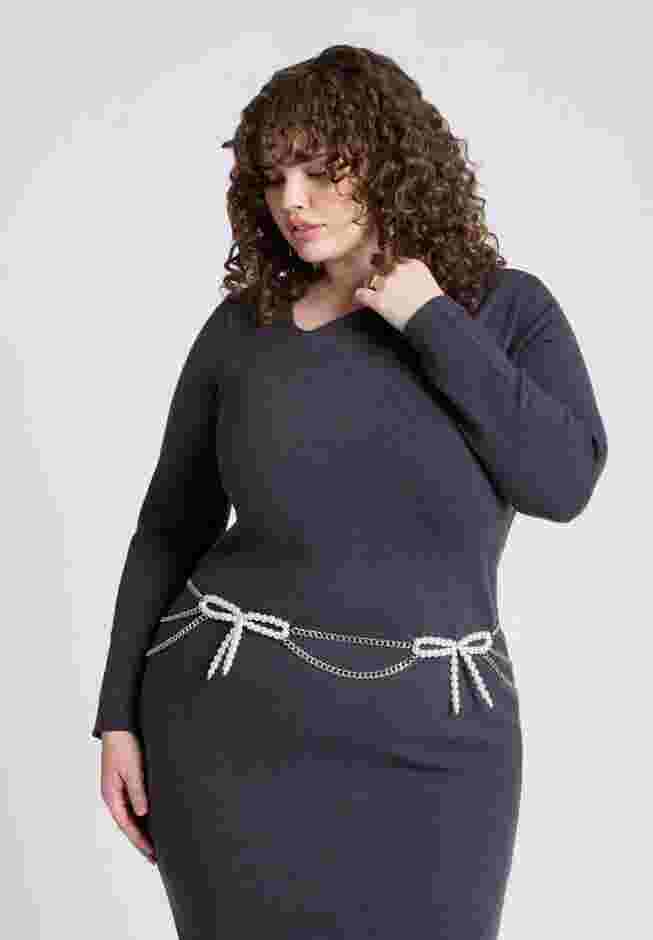 Pearl Bow Chain Belt image number 1