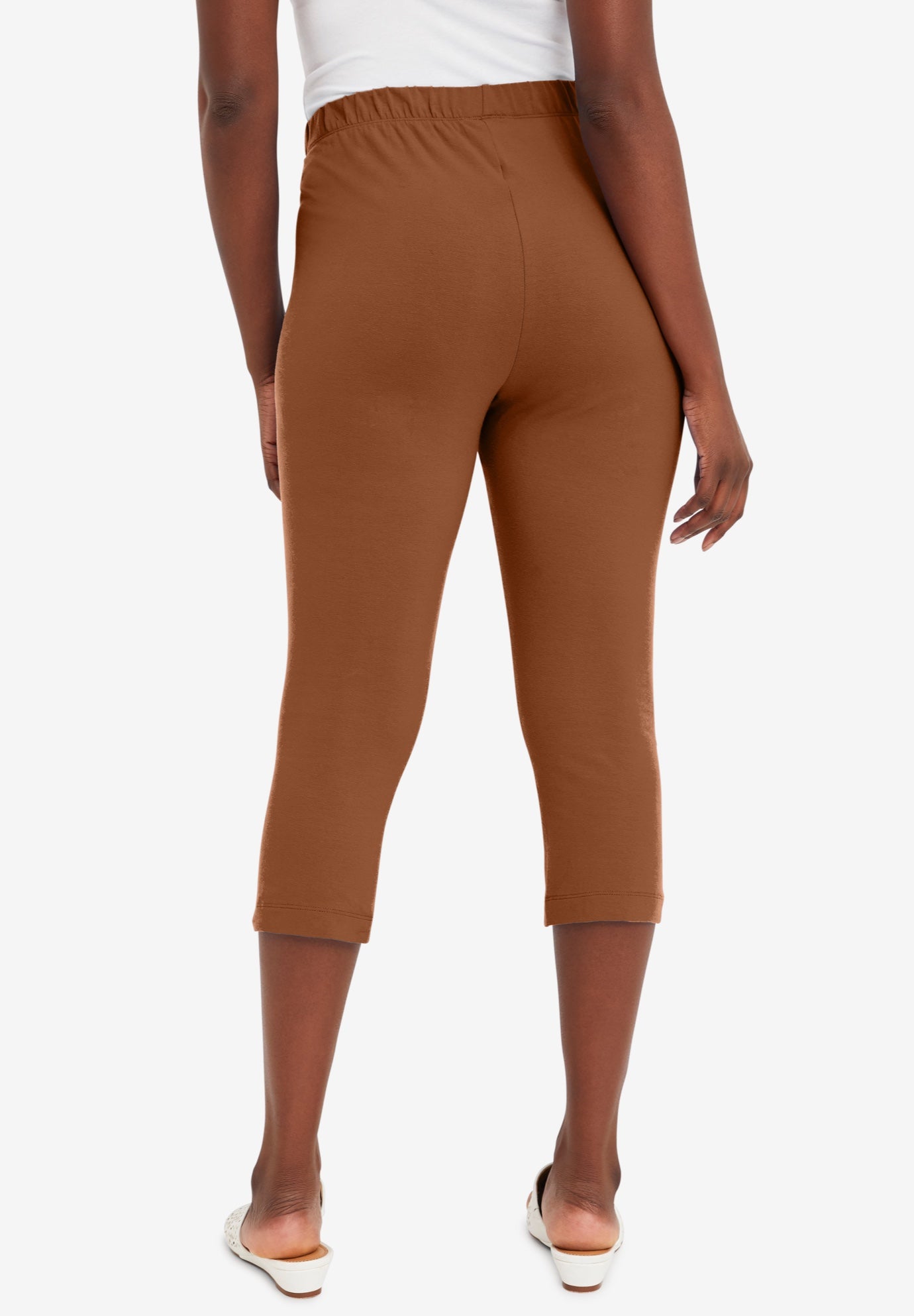 Everyday Stretch Cotton Capri Legging image number 1