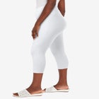 Everyday Stretch Cotton Capri Legging image number null