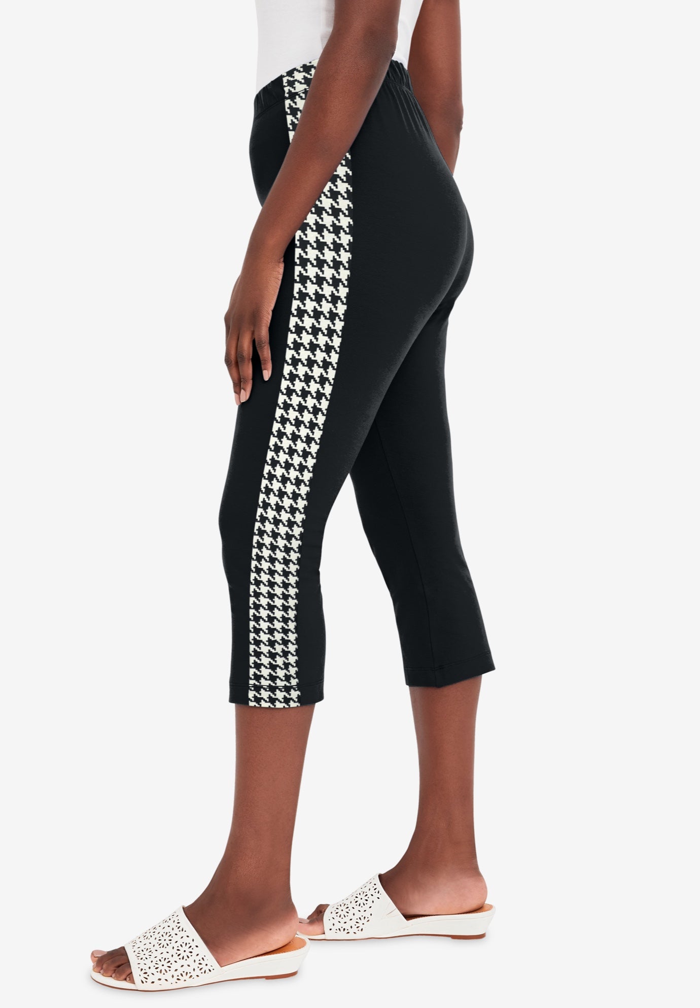 Everyday Stretch Cotton Capri Legging image number 1