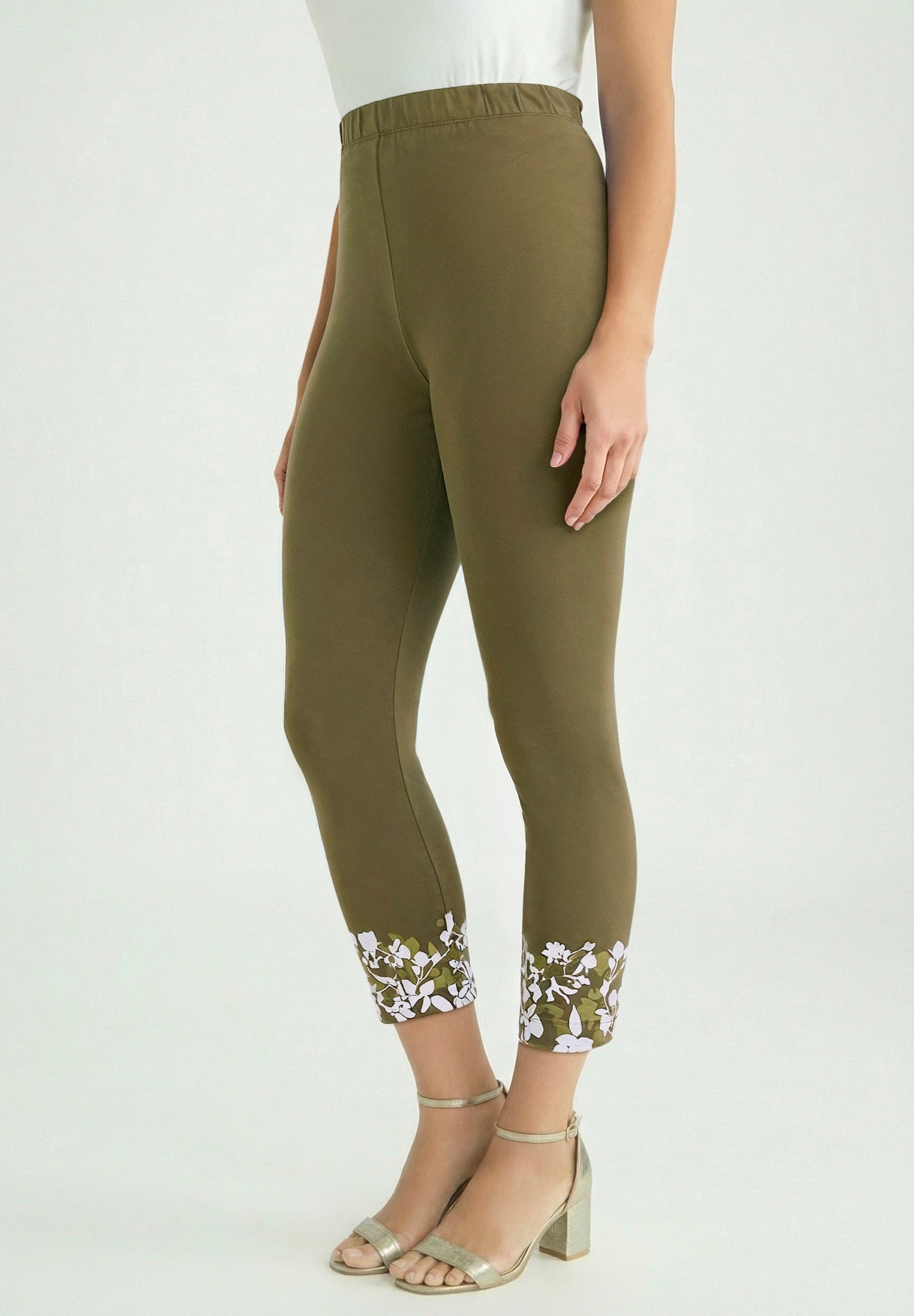 Everyday Stretch Cotton Capri Legging image number 1