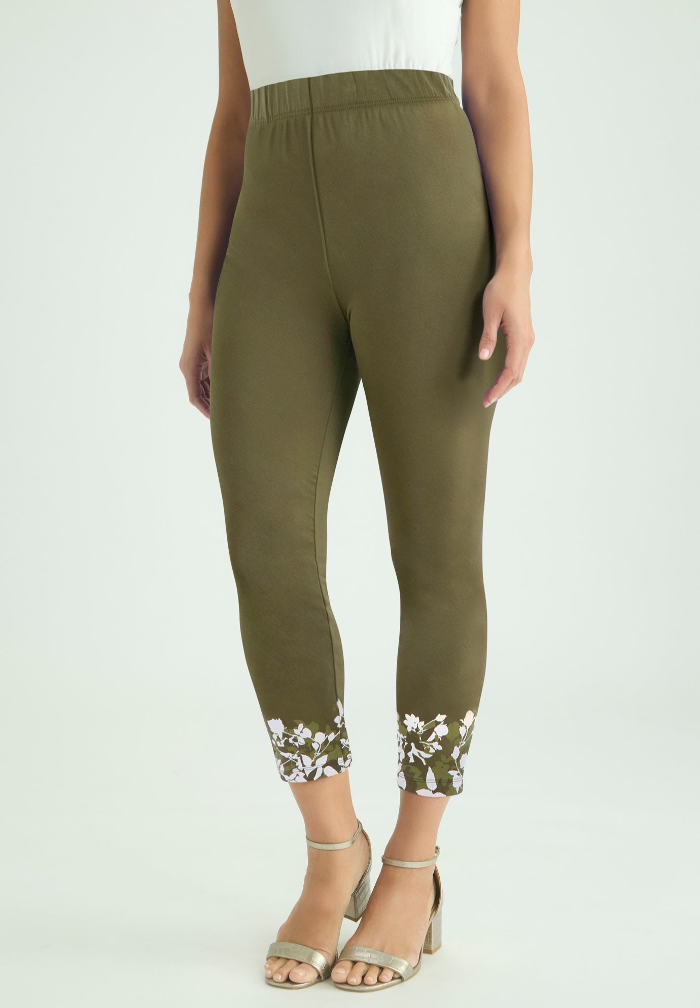 Everyday Stretch Cotton Capri Legging image number 0