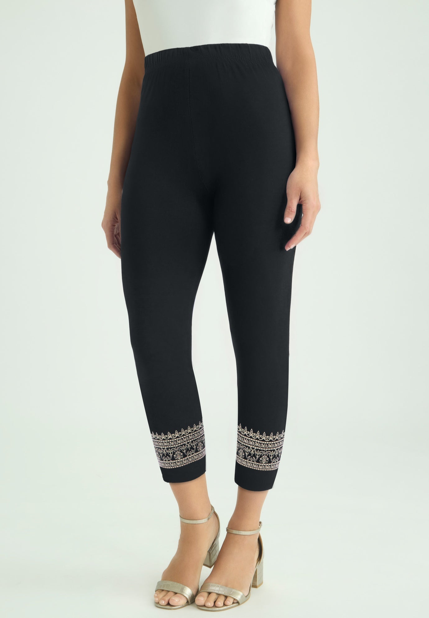 Everyday Stretch Cotton Capri Legging image number 0