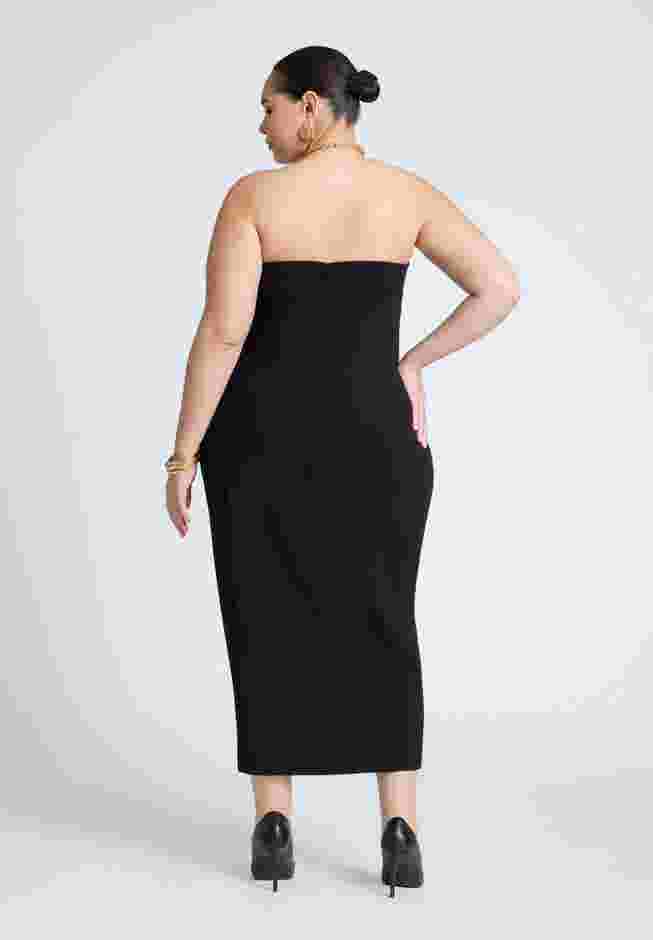 Tube Maxi Dress With Buttons image number 1