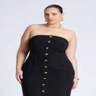 Tube Maxi Dress With Buttons image number null