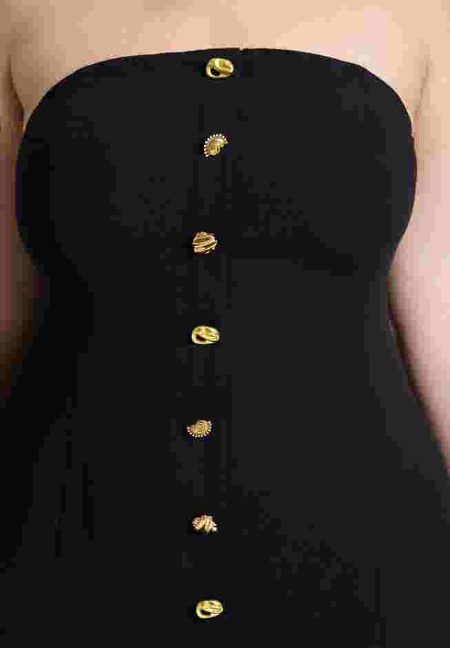 Tube Maxi Dress With Buttons image number 3