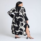 Printed Collared Maxi Dress image number null