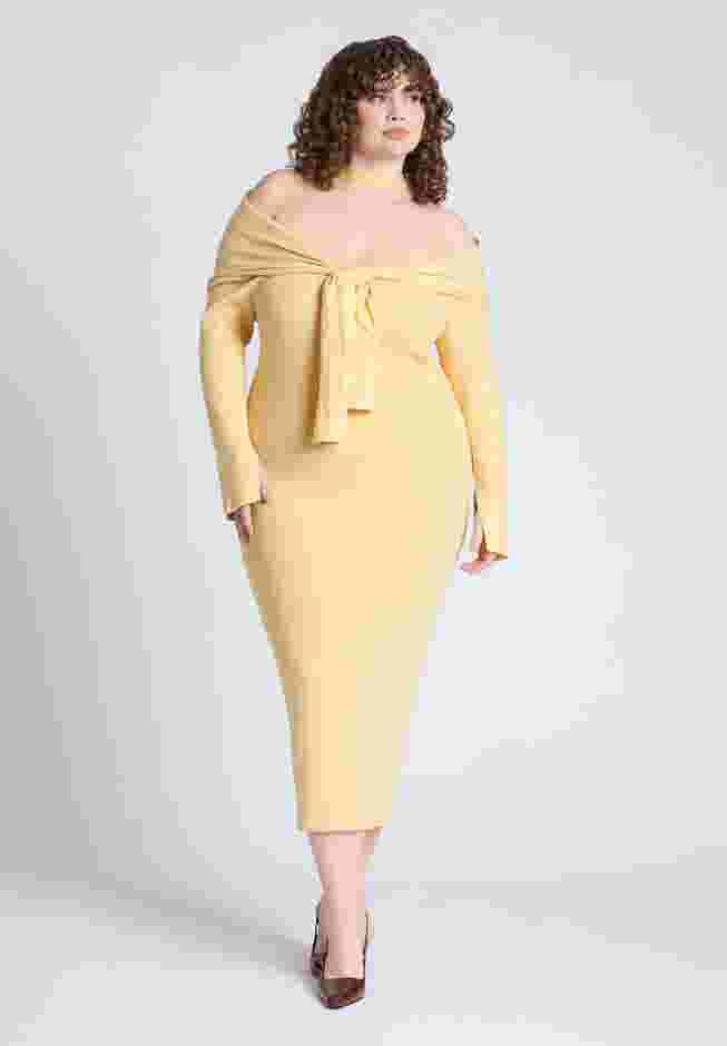 Sweater Dress With Tie image number 0