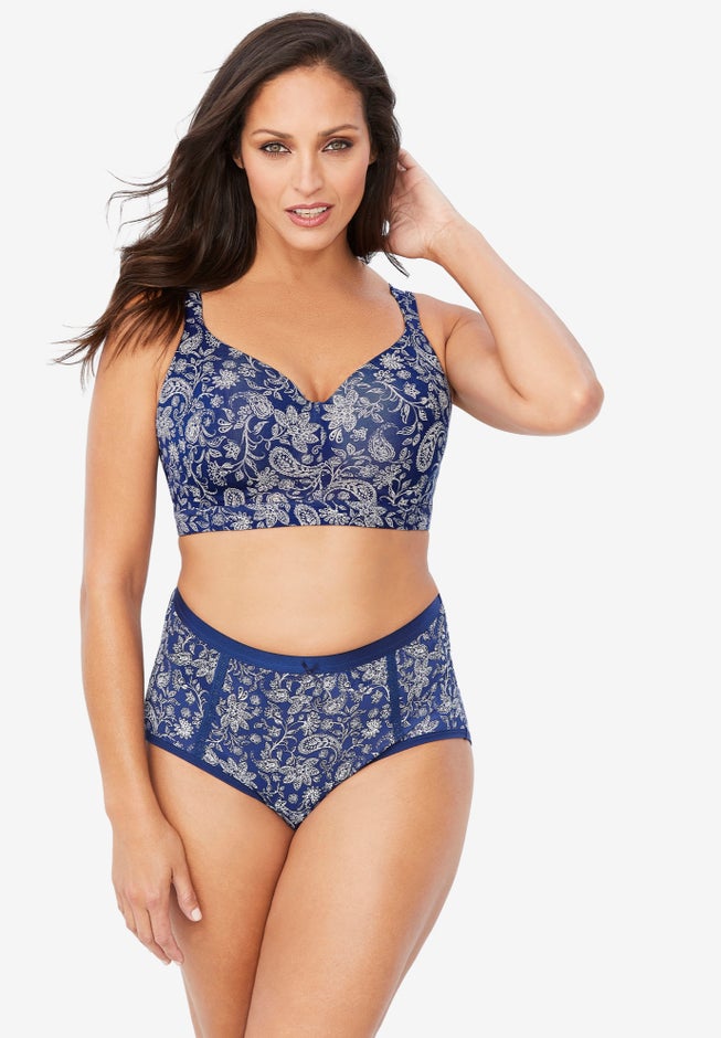 Full-Coverage Smooth No-Wire Bra image number 4