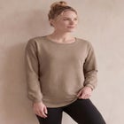 Ellos Studio French Terry A-Line Blouson Sleeve Sweatshirt Tunic image number 0