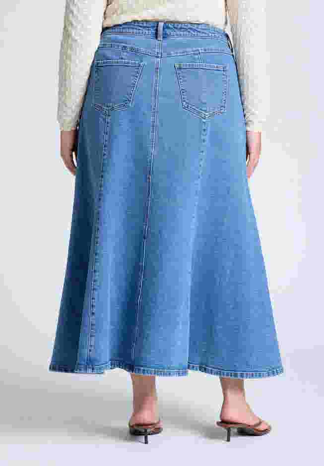 Trumpet Denim Maxi Skirt  image number 2