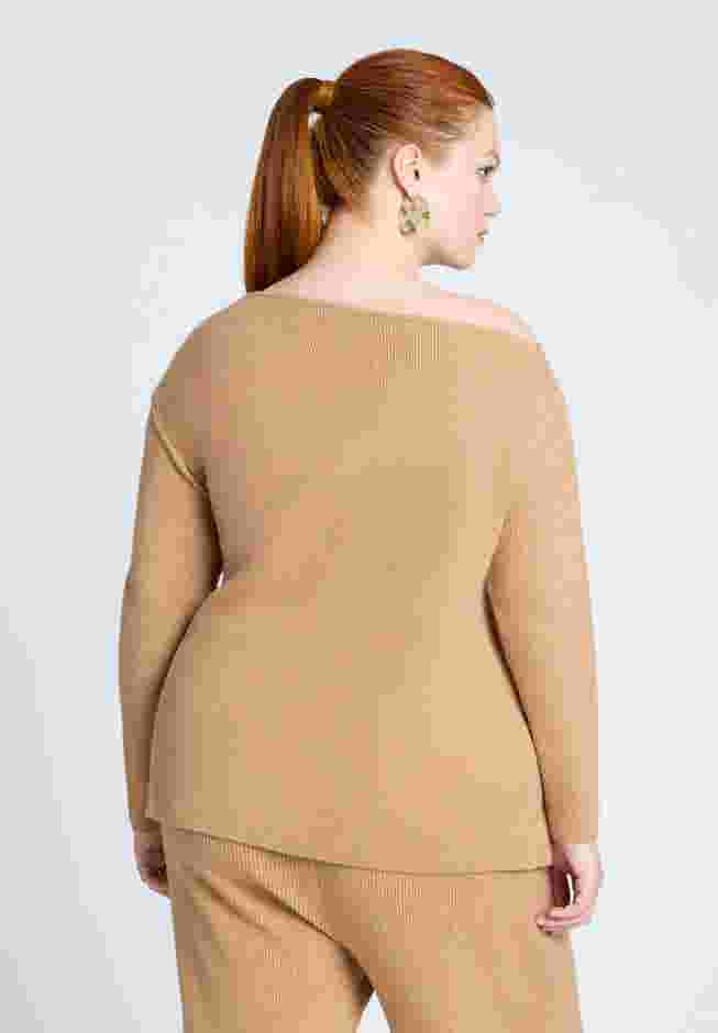 Asym Sweater With Hardware Detail image number 1