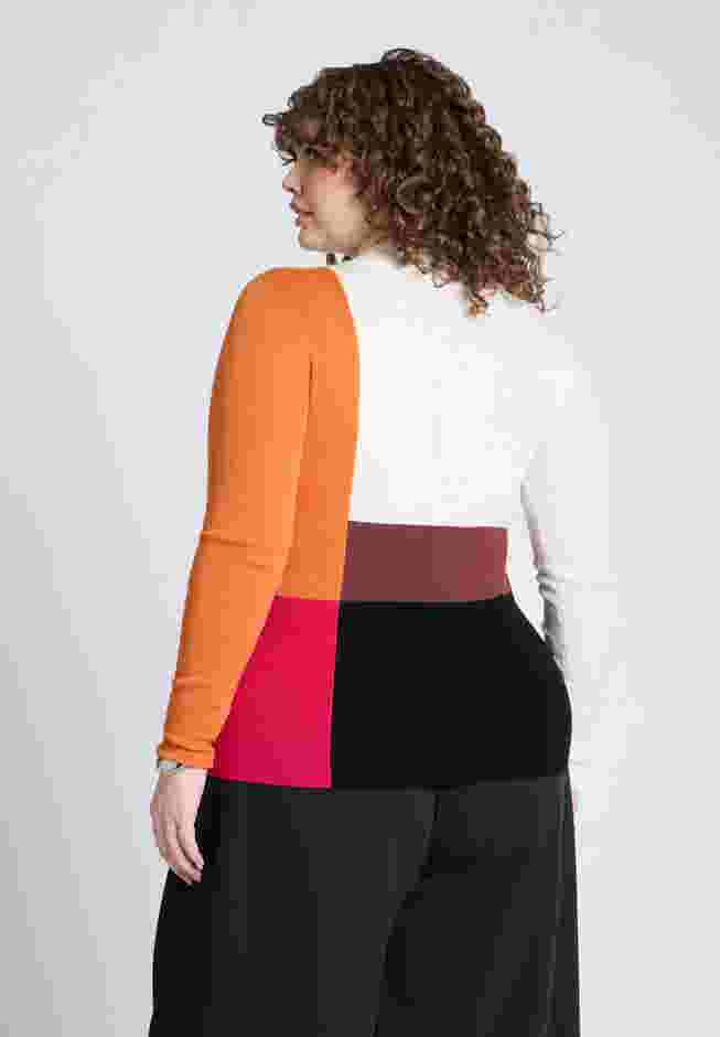 Color Blocked Sweater image number 1
