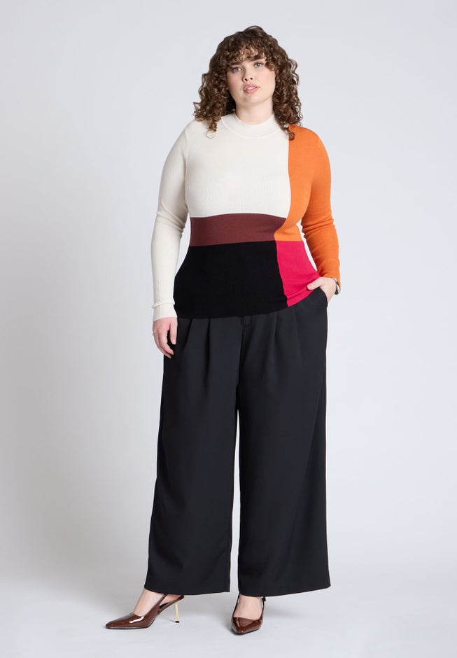 Color Blocked Sweater image number null