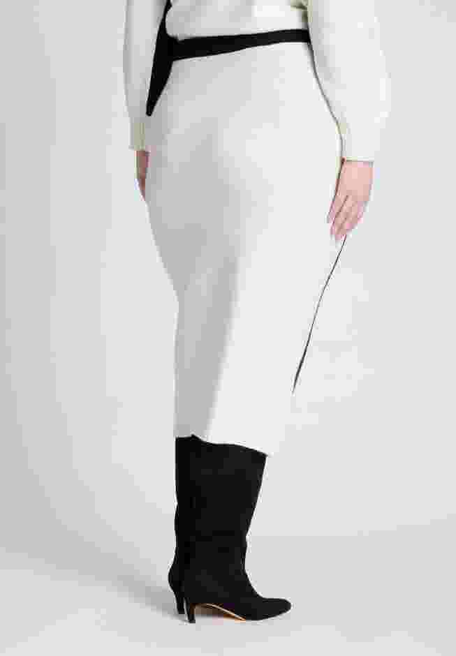 Colorblocked Sweater Midi Skirt image number 2